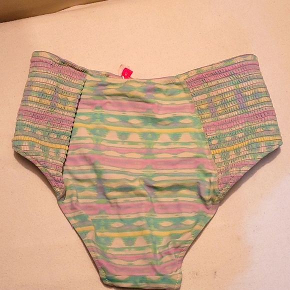 Victoria's secret Size M multicolored high-waisted swim bottoms - Picture 3 of 3